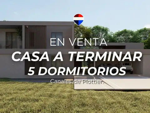VENTA CASA EN CONSTRUCCION - CANALES DE PLOTTIER