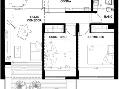 Departamento en Venta al Oeste
