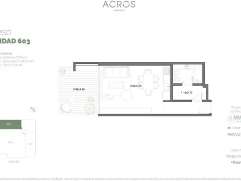 Monoambiente en venta en Villa Urquiza