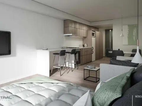 Departamento Monoambiente con 1 baño