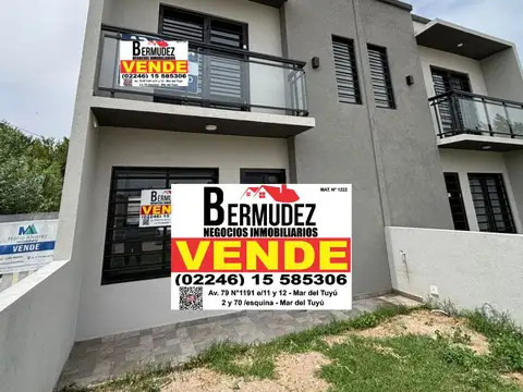 venta duplex 3 amb en mar del tuyu calle 5 entre 81 y 82