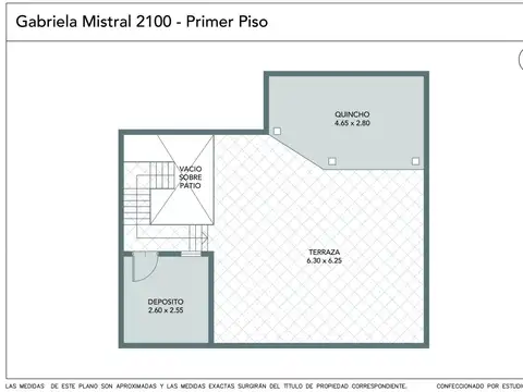 Depto Tipo Casa 3 ambientes con 1 baño