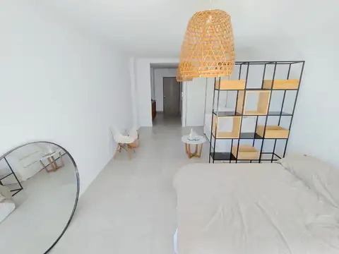 Chacarita excelente monoambiente super luminoso al frente con balcón, parrilla individual y amenities