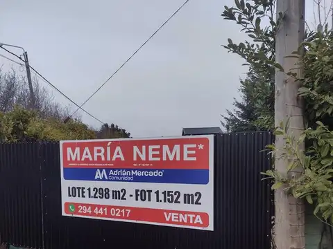 Terreno en Venta de 1298,0 m2