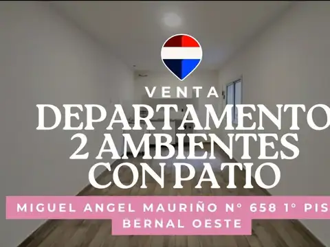 VENTA DEPARTAMENTO A ESTRENAR 1 PISO CON PATIO