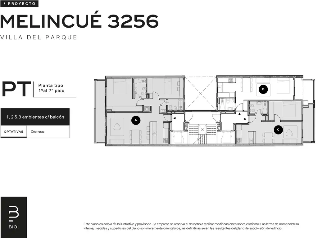1 a 3 Ambientes - Apto profesional - Villa del Parque - Foto 18