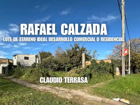 LOTE DE TERRENO EN ESQUINA EN R. CALZADA