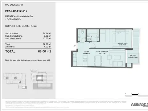 Departamento en Venta en Saavedra, USD 256.397