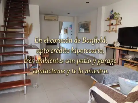 VENTA CASA DUPLEX 3 AMB BANFIELD GARAGE PATIO