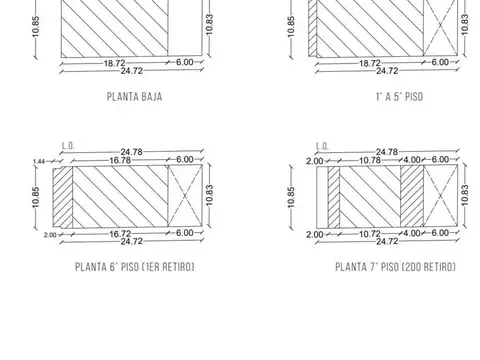 Terreno en Venta 24  mts Fondo