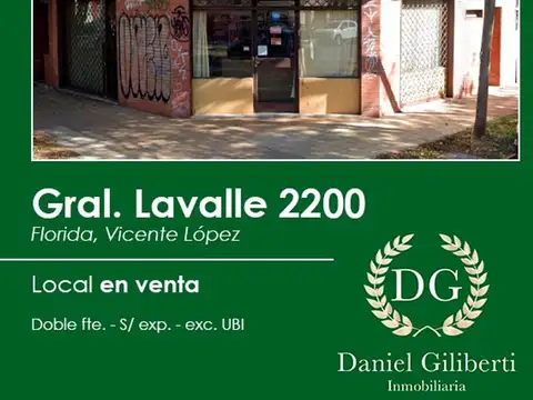 LOCAL SOBRE CALLE COMERCIAL  EN ESQUINA - FLORIDA