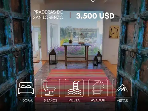 Casa en ALQUILER en Praderas de San Lorenzo, San Lorenzo Chico