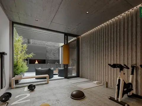 Departamento 2 ambientes con 2 baños