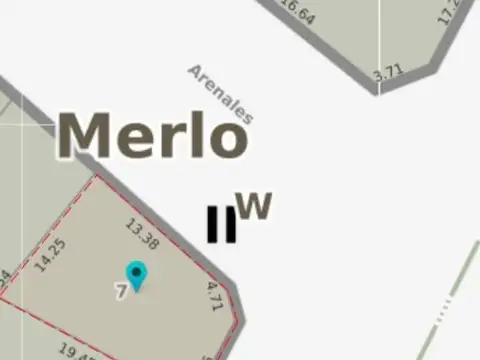 Terreno en Venta en Merlo, USD 23.000