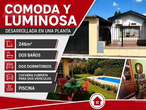 Casa 3 ambientes con piscina en Ituzaingó Norte