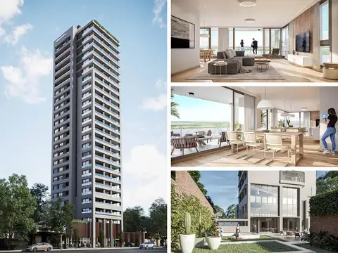 Departamentos de 2, 3 y 4 dormitorios con amenities y vista al río