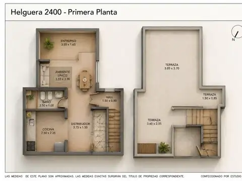 Helguera 2400, Piso 1