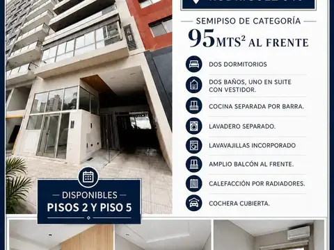 Departamento en venta c/ cochera en Centro