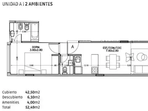 2 ambientes / venta / barrio norte palermo categoria financiacion