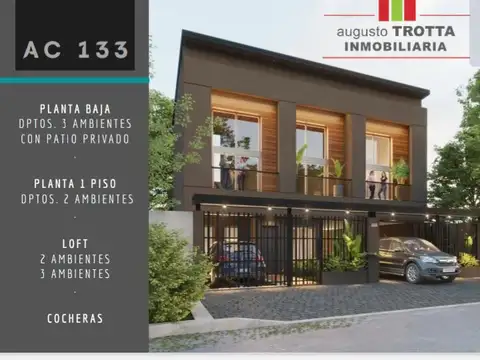 Departamentos 3 ambientes en VENTA BERAZATEGUI