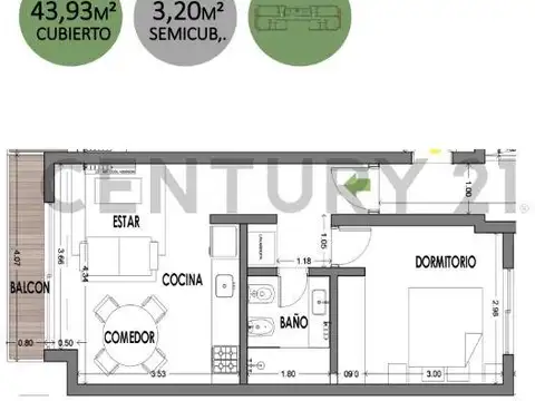 40 e / 15 y 16 , Piso 0