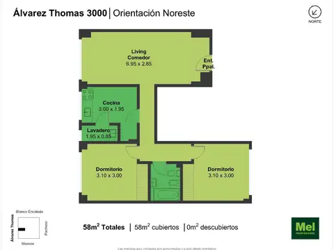 Álvarez Thomas 3000, Piso 1