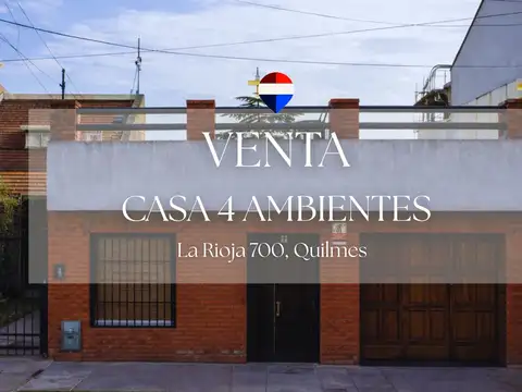 CASA VENTA 5 AMB QUILMES OESTE EXCELENTE UBICACION