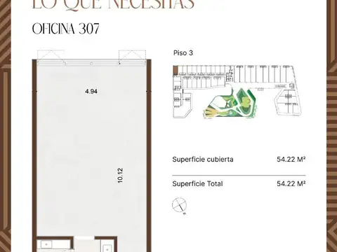 Martin Fierro 3600, Piso 3