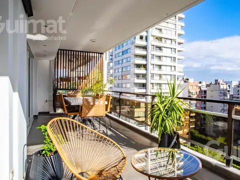 128m2 Departamento full reciclado a nuevo en Palermo con gran balcon terraza, y cochera