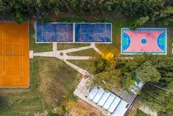 Actividades deportivas futbol, paddle, tenis en el Barrio cerrado, Los Naranjos II