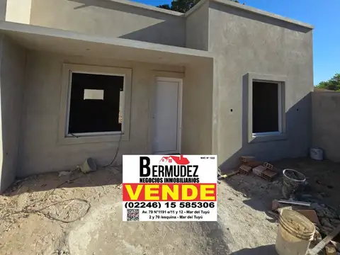 venta chalet 3 ambientes an calle 68 y 6 antesquina mar del tuyu