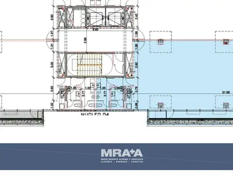 Oficina 4 ambientes con 2 baños