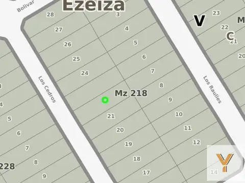 Los Cedros e/ Bolívar y Balcarce
