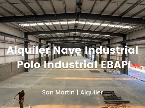 Alquiler Depósito de 1400 m2 en Parque Industrial EBAPI en San Martín