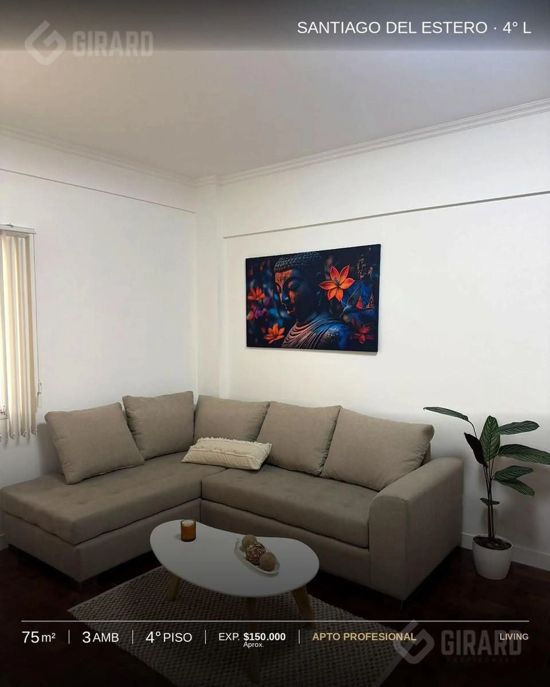 Depto 3 amb, 75m² reciclado con parquet y cocina comedor