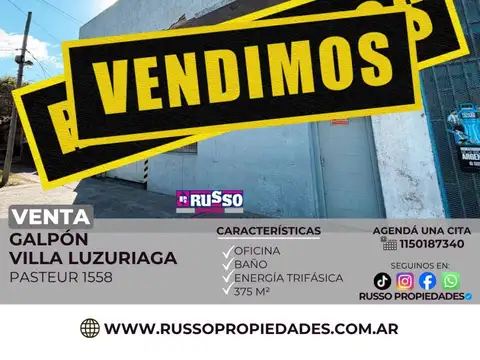 Galpón en Venta en Villa Luzuriaga, Partido de La Matanza
