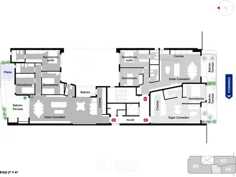 Departamento en Venta de 1 dormitorio