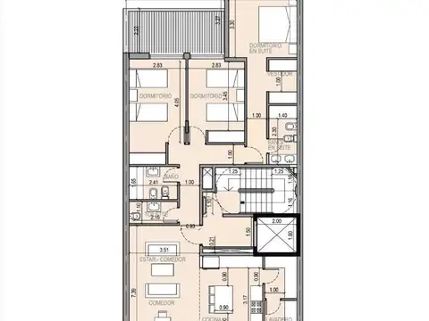 Departamento en Venta de 3 dormitorios