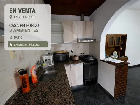 Villa Bosch en Venta Casa en 3 Ambientes Al Fondo F: 10904