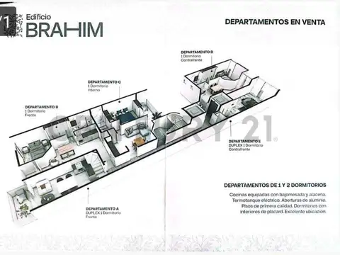 Departamento en Venta en General Paz, USD 72.000