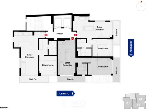 Departamento en Venta de 3 ambientes