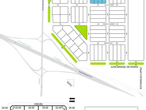 Terreno en Venta 100  mts Fondo