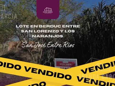 Terreno en Venta En San Jose Entre Rios.   