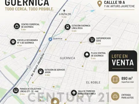 Terreno en Venta en Guernica, Partido de Presidente Perón