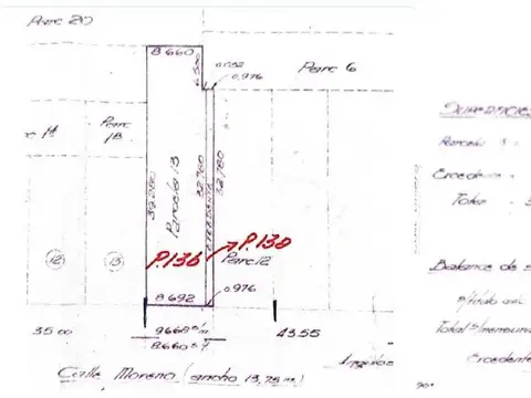 VTA DOBLE LOTE 18m frente SAN MARTIN CENTRO 655m2