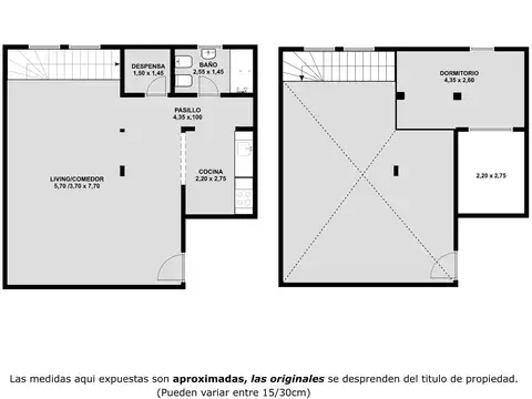 Depto Tipo Casa en Venta de 1 dormitorio