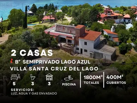 Venta Casa En Lago Azul (Barrio Semi Cerrado) | Vista A Las Sierras | Lote 1.800 M² Y Casa De Casero