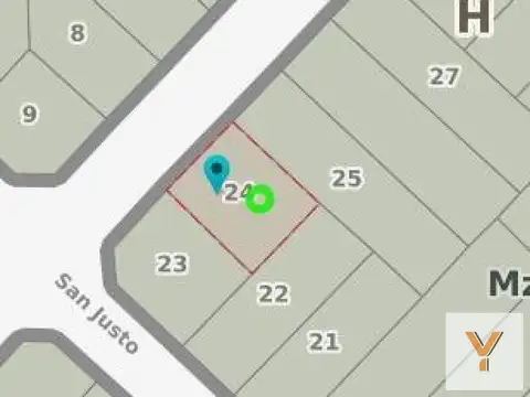 Terreno en Venta 13  mts Frente