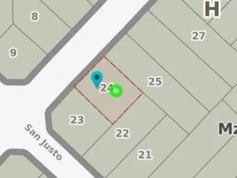 Terreno en Venta 13  mts Frente