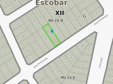 Terreno en Alquiler 34,60  mts Frente